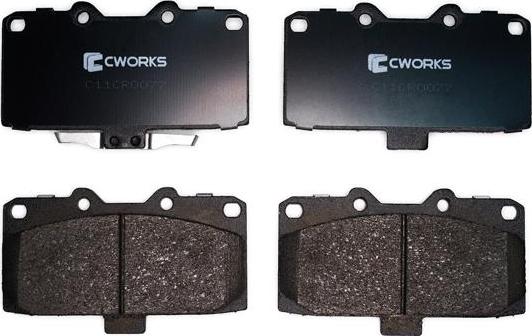 Cworks C11CR0077 - Brake Pad Set, disc brake autospares.lv