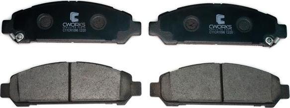 Cworks C11CR1096 - Brake Pad Set, disc brake autospares.lv