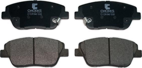 Cworks C11CR1040 - Brake Pad Set, disc brake autospares.lv