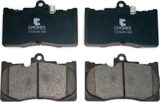 Cworks C11CR1053 - Brake Pad Set, disc brake autospares.lv