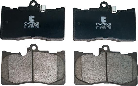 Cworks C11CR1057 - Brake Pad Set, disc brake autospares.lv