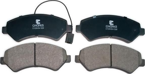 Cworks C11CR1014 - Brake Pad Set, disc brake autospares.lv