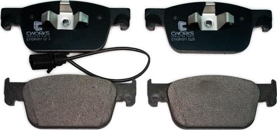 Cworks C11CR1011 - Brake Pad Set, disc brake autospares.lv