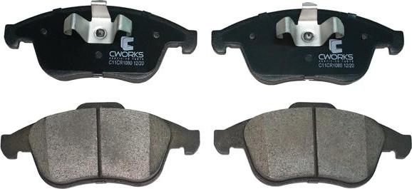 Cworks C11CR1080 - Brake Pad Set, disc brake autospares.lv