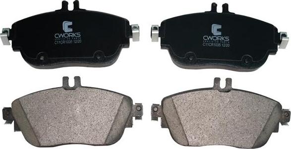 Cworks C11CR1035 - Brake Pad Set, disc brake autospares.lv