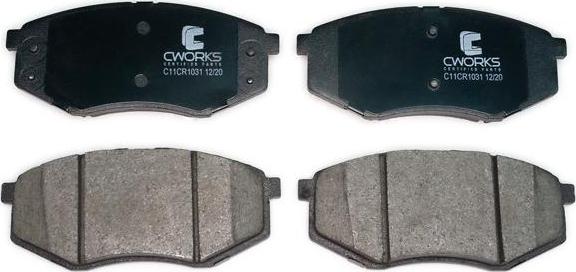 Cworks C11CR1031 - Brake Pad Set, disc brake autospares.lv