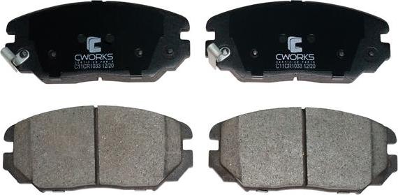 Cworks C11CR1033 - Brake Pad Set, disc brake autospares.lv