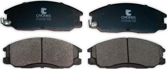 Cworks C11CR1032 - Brake Pad Set, disc brake autospares.lv