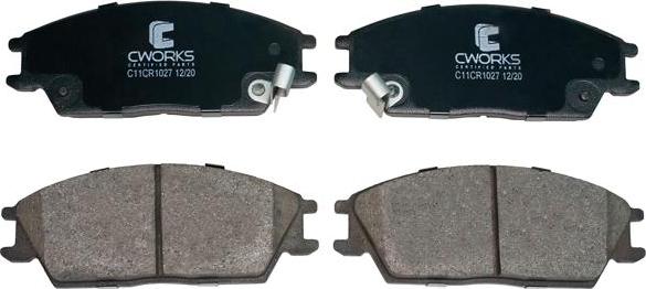 Cworks C11CR1027 - Brake Pad Set, disc brake autospares.lv
