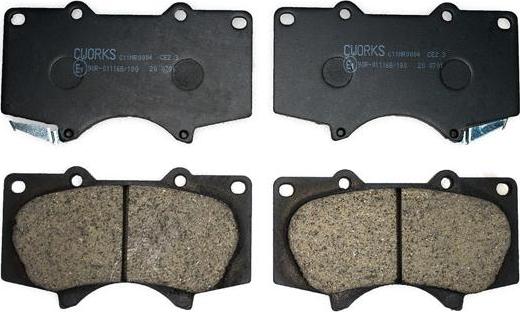 Cworks C11NR0004 - Brake Pad Set, disc brake autospares.lv
