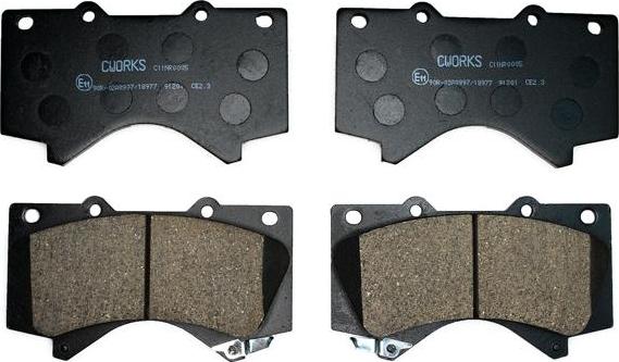 Cworks C11NR0005 - Brake Pad Set, disc brake autospares.lv