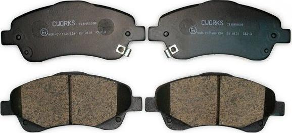 Cworks C11NR0008 - Brake Pad Set, disc brake autospares.lv