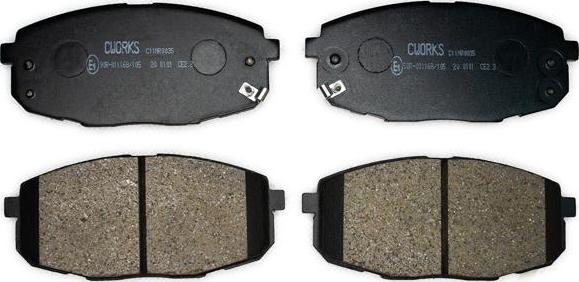 Cworks C11NR0035 - Brake Pad Set, disc brake autospares.lv