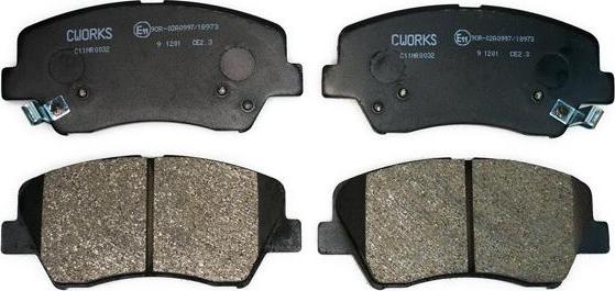 Cworks C11NR0032 - Brake Pad Set, disc brake autospares.lv