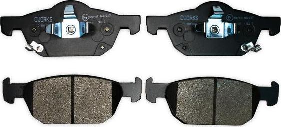 Cworks C11NR0029 - Brake Pad Set, disc brake autospares.lv