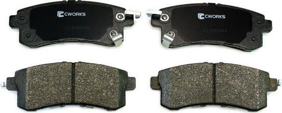 Cworks C12CR0044 - Brake Pad Set, disc brake autospares.lv