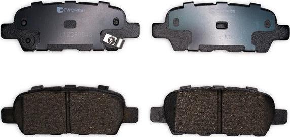 Cworks C12CR0043 - Brake Pad Set, disc brake autospares.lv