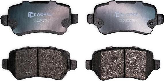 Cworks C12CR0050 - Brake Pad Set, disc brake autospares.lv