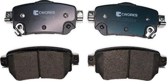 Cworks C12CR0069 - Brake Pad Set, disc brake autospares.lv