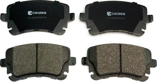 Cworks C12CR0004 - Brake Pad Set, disc brake autospares.lv