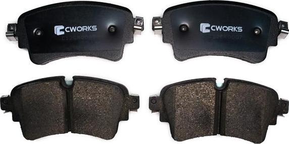 Cworks C12CR0007 - Brake Pad Set, disc brake autospares.lv