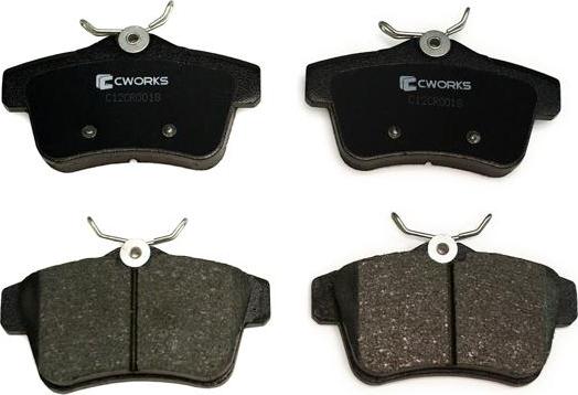 Cworks C12CR0018 - Brake Pad Set, disc brake autospares.lv