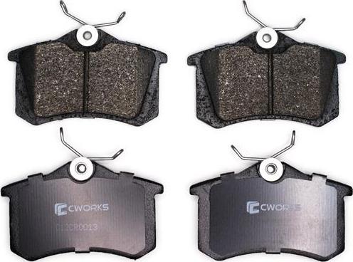 Cworks C12CR0013 - Brake Pad Set, disc brake autospares.lv