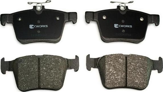 Cworks C12CR0012 - Brake Pad Set, disc brake autospares.lv