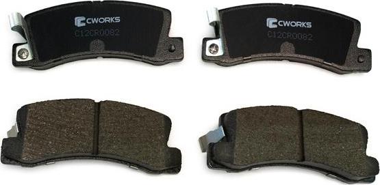 Cworks C12CR0082 - Brake Pad Set, disc brake autospares.lv