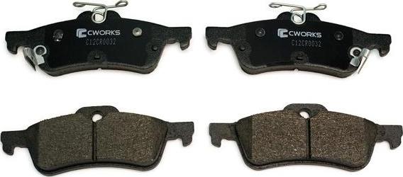 Cworks C12CR0032 - Brake Pad Set, disc brake autospares.lv