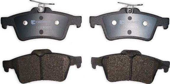 Cworks C12CR0023 - Brake Pad Set, disc brake autospares.lv