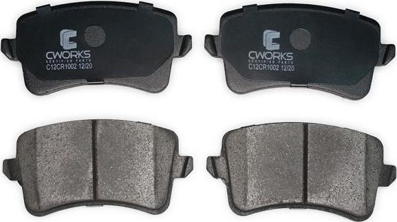 Cworks C12CR1002 - Brake Pad Set, disc brake autospares.lv