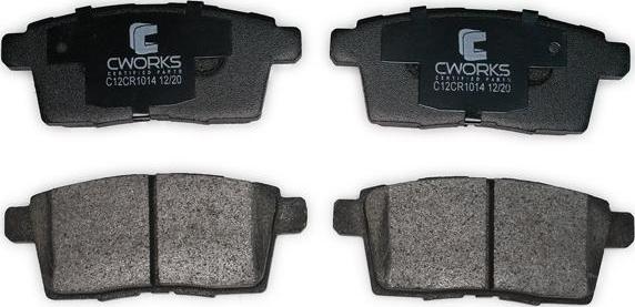 Cworks C12CR1014 - Brake Pad Set, disc brake autospares.lv