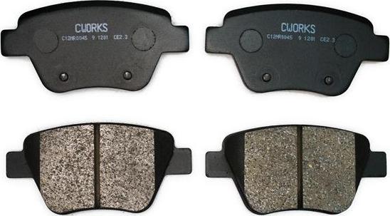 Cworks C12NR0045 - Brake Pad Set, disc brake autospares.lv