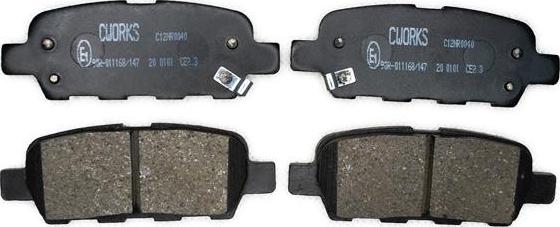 Cworks C12NR0040 - Brake Pad Set, disc brake autospares.lv