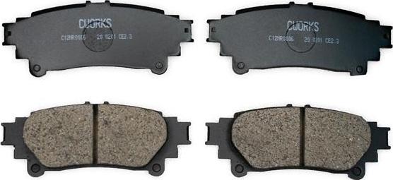 Cworks C12NR0006 - Brake Pad Set, disc brake autospares.lv