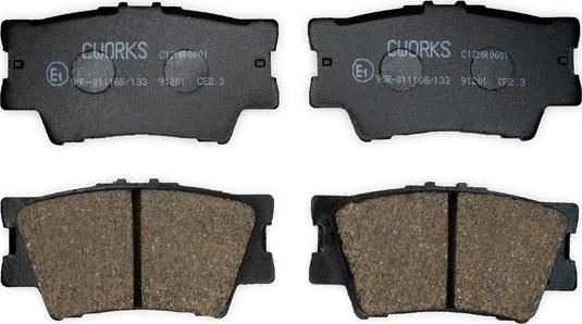 Cworks C12NR0001 - Brake Pad Set, disc brake autospares.lv