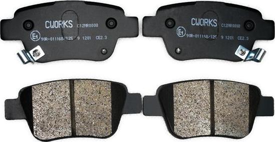 Cworks C12NR0008 - Brake Pad Set, disc brake autospares.lv