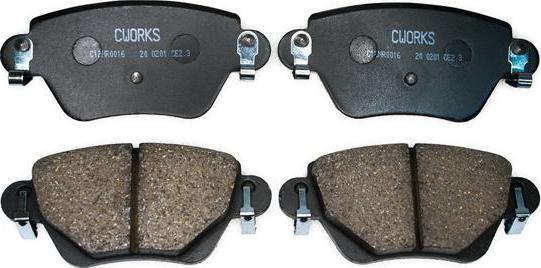 Cworks C12NR0016 - Brake Pad Set, disc brake autospares.lv