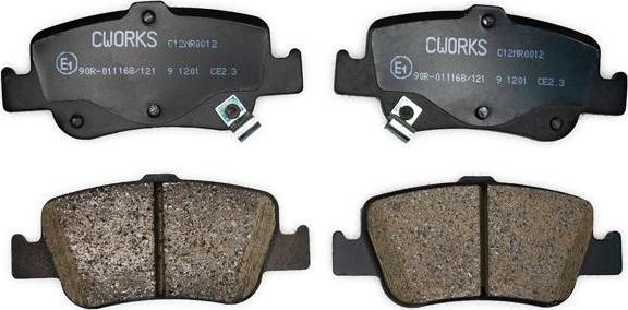 Cworks C12NR0012 - Brake Pad Set, disc brake autospares.lv