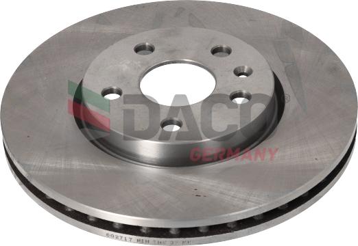 DACO Germany 602717 - Brake Disc autospares.lv
