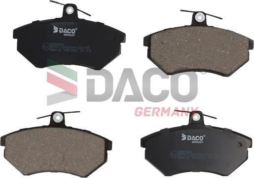 DACO Germany 329968 - Brake Pad Set, disc brake autospares.lv