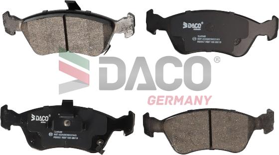 DACO Germany 324546 - Brake Pad Set, disc brake autospares.lv