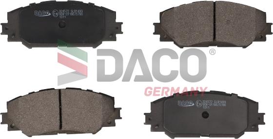 DACO Germany 324577 - Brake Pad Set, disc brake autospares.lv