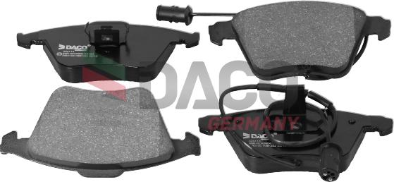 DACO Germany 324115 - Brake Pad Set, disc brake autospares.lv