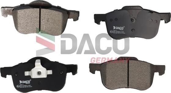 DACO Germany 324111 - Brake Pad Set, disc brake autospares.lv