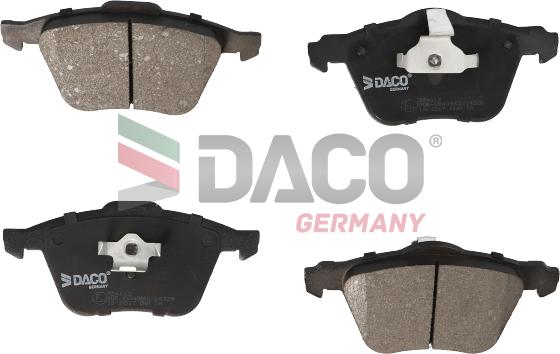 DACO Germany 324112 - Brake Pad Set, disc brake autospares.lv