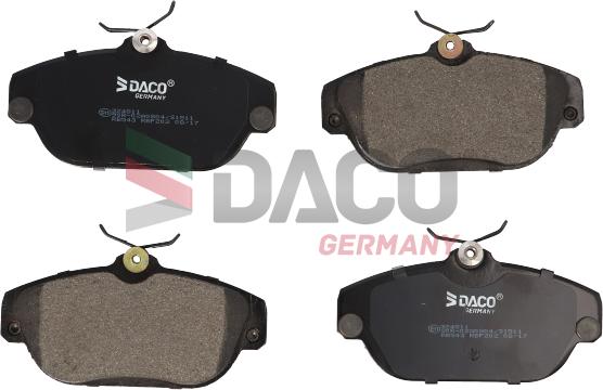 DACO Germany 324811 - Brake Pad Set, disc brake autospares.lv