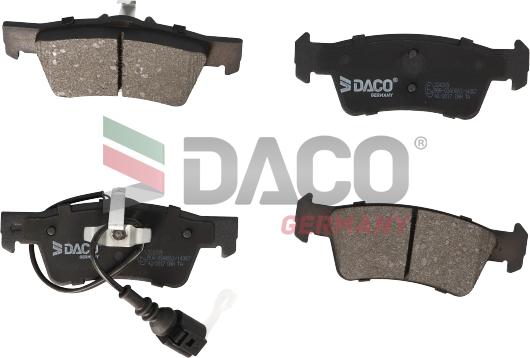 DACO Germany 324209 - Brake Pad Set, disc brake autospares.lv