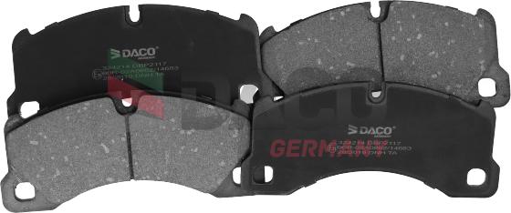 DACO Germany 324214 - Brake Pad Set, disc brake autospares.lv